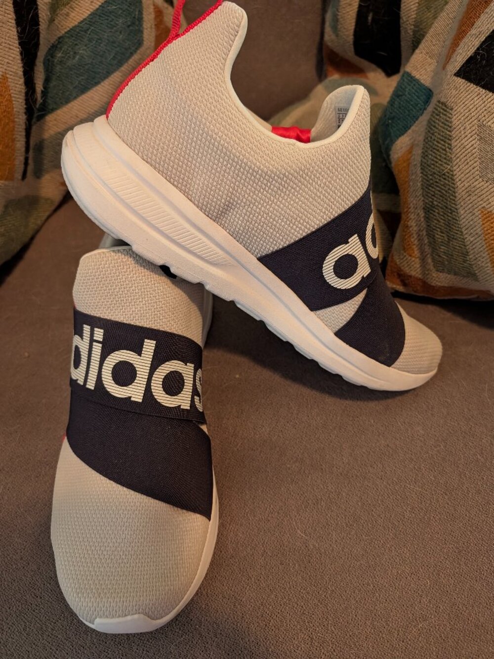 Adidas Lite Racer White and Navy
